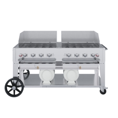 Crown Verity 72 Inch Club Series Windguard Package Mobile Propane Grill