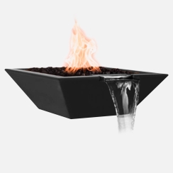 Fire By Design 24 Inch FPS Square Gas Fire and Water Bowl - Manual Ignition