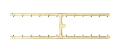 Warming Trends 46 x 17 Inch H-Style CROSSFIRE Brass Burner and Plate
