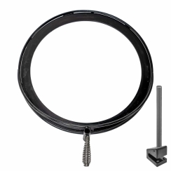 Goldens Cast Iron 20 1/2 Inch Shelf and Base with Rod for Fire Pit Cooking System