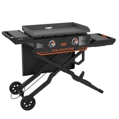 Blackstone 28 Inch Dual Side Shelf Propane Griddle with Flex Fold Legs and Omnivore Technology