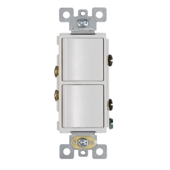 Broan White 2-Rocker Switch for Range Hoods and Ventilation Fans