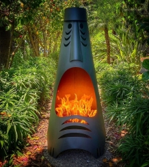 Modfire 4 Foot Tribalfire Outdoor Wood Burning  Chiminea
