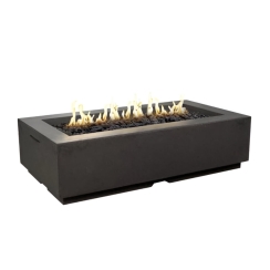 American Fyre Designs 56 Inch Louvre Rectangle Gas Fire Pit - Manual Ignition