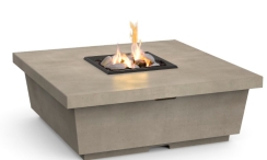 American Fyre Designs 44 Inch Contempo Square Gas Firetable - Electronic Ignition