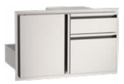 American Outdoor Grill 30 Inch Access Door with Double Drawer