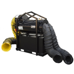 Flagro 390K BTU Recirculating Hood Diesel Indirect Fired Heater with Bulk Fuel Tank