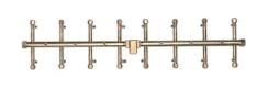 Warming Trends 36 x 11 Inch Tree-Style CROSSFIRE Brass Burner