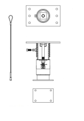 Triangle Engineering Vertical Mounting Bracket for 24 and 30 Inch HV Fans