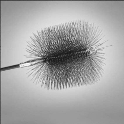 AW Perkins 6 Inch Round Poly Pro Lite Series Chimney Brush