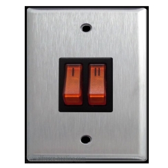 Schwank Illuminated Single Switch Gang for 2-Stage Gas Heaters - 1 Zone
