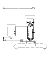 Triangle Engineering Vertical Mounting Bracket for 24 and 30 Inch HV Oscillating Fans