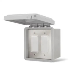 Schwank Simple On/Off Dual Weatherproof Surface Mount Control Switches for Electric Heaters
