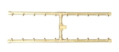 Warming Trends 30 x 10 Inch H-Style CROSSFIRE Brass Burner