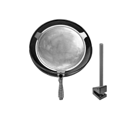 Goldens Cast Iron 14 1/2 Inch Small Shelf and Base with Rod for Fire Pit Cooking System