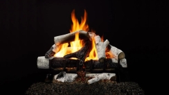Monessen 30 Inch Grand Birch Vented Gas Log Set for Two Tiered Stadium Burners