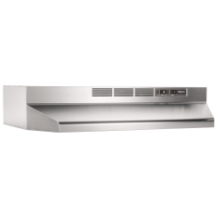Broan 30 Inch Stainless Steel BUEZ1 Ductless Under-Cabinet Range Hood