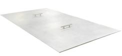 Warming Trends 80 Inch Rectangular Brushed Aluminum Fire Pit Lid