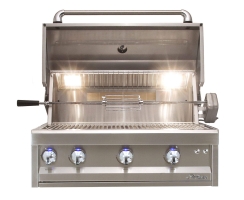 Artisan 32 Inch Professional Series 3 Burner Built-In Gas Grill with Electronic Ignition
