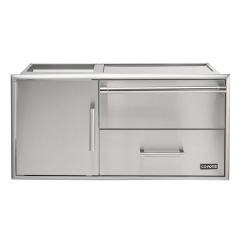 Coyote Outdoor Living Storage Drawer and Warming Drawer with Vertical Access Door