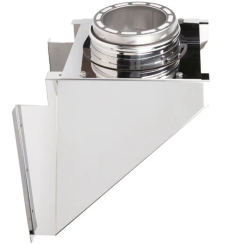 AllFuel HST Base Wall Support Kit for 6 Inch Diameter Chimney Pipe
