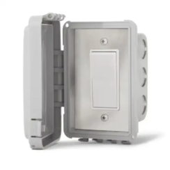 Schwank Simple On/Off Single Weatherproof Flush Mount Control Switches for Electric Heaters