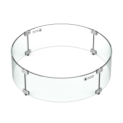 Grand Canyon Glass Wind Guard for 19 Round Fire Pit