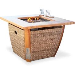 Sunjoy 38 Inch Square Belson Propane Fire Table