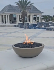 Travertine and More 33 Inch Round Fire Bowl