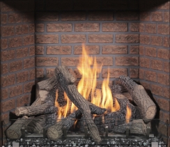 Fire Garden Handmade Brick Fireback