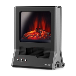 Lasko 15 Inch Ultra Ceramic Freestanding Electric Fireplace and Space Heater