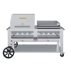 Crown Verity 72 Inch Mobile Rental Roll-Dome and Griddle Propane Grill