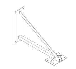 Triangle Engineering Wall/Column Mounting Bracket for CMB and CMPC Fans
