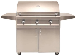 Artisan 36 Inch American Eagle 3 Burner Portable Gas Grill with Electronic Ignition