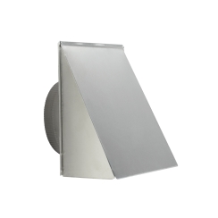 Broan 8 Inch Diameter Fresh Air Inlet Wall Cap for Range Hoods and Ventilation Fans