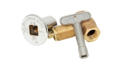 Real Fyre Straight Line Gas Valve with Key