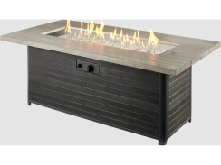 Outdoor Greatroom Company 61 Inch Cedar Ridge Linear Gas Fire Pit Table - DSI