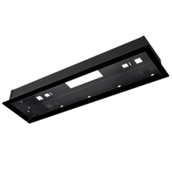 Heatstrip Flush Mount Kit Black Enclosure with Black Trim for Classic with Remote Series Heaters