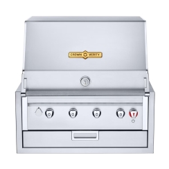 Crown Verity 30 Inch Roll-Dome Infinite Series Built-In Gas Grill