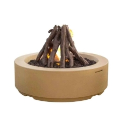 American Fyre Designs 48 Inch Louvre Round Gas Fire Pit - Manual Ignition