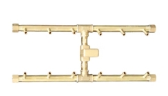 Warming Trends 18 x 8 Inch H-Style CROSSFIRE Brass Burner