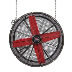 Triangle SEB Series 42 Inch 230/460V Three Phase Belt Drive Ceiling Mount Fan with 1/2 HP Motor
