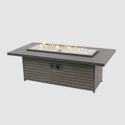 Outdoor Greatroom Company 61 Inch Kenwood and Brooks Linear Chat Height Gas Fire Pit Table