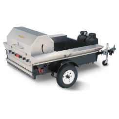 Crown Verity 48 Inch Towable Grill with Open Trailer Bed