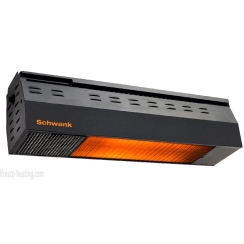Schwank bistroSchwank 35K BTU Black Single Stage Infrared Gas Patio Heater with Electronic Ignition