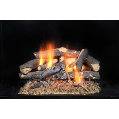 Monessen 18 Inch Supreme Oak Vented Gas Log Set for See-Through Burners