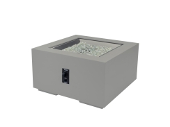 Outdoor Greatroom Company 36 Inch Square Cove Concrete Gas Fire Pit Table