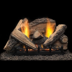 Monessen 24 Inch Stony Creek Refractory Vent-Free Log Set - For Use with Monessen Vent-Free Natural Blaze Burners - SC24-R - (Logs Only)