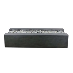 Pyromania Fire Features 60 Inch Arroyo Glass Fiber Reinforced Concrete Gas Fire Table