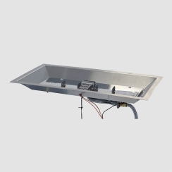 Outdoor Greatroom Company 108 x 12 Inch Crystal Fire Plus Linear Gas Fire Pit Burner
